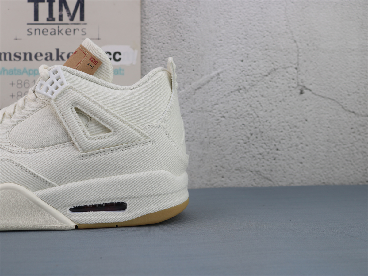 GX Batch Air Jordan 4 Retro Levis White AO2571-100